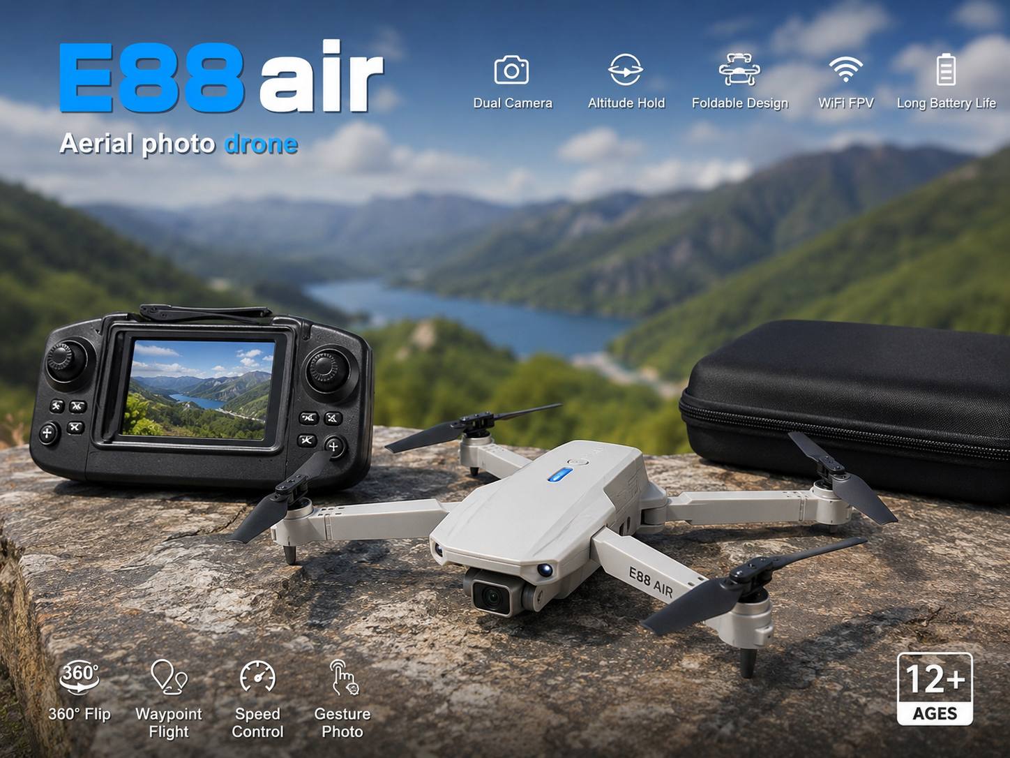 E88 Air Foldable Camera Drone