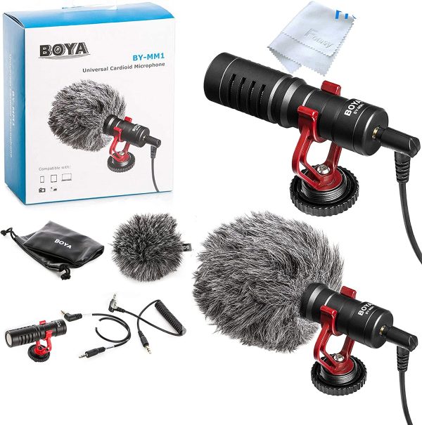 Boya BYMM1 Microphone - Compact On-Camera Video Microphone - Black - eTrail - Image 3