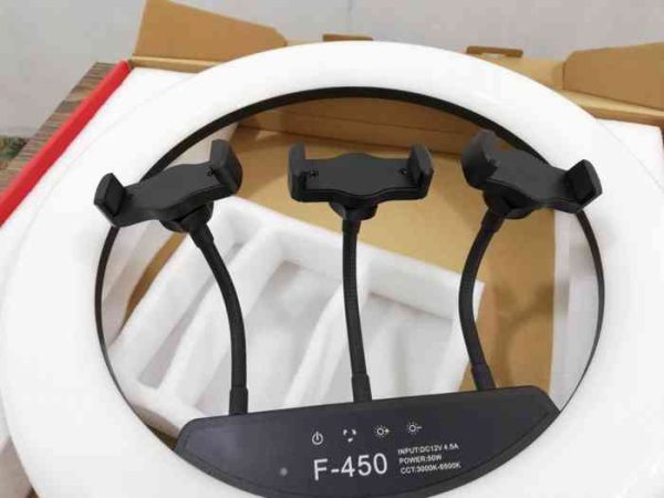 Best F-450 18 inch Ring Light - With 7ft Light Stand Touch Control And Remote Control - Image 5