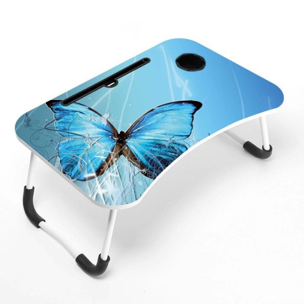 Waterproof table most unique Best Premium Quality Printed Foldable Table - Blue Butterfly