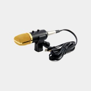 BM-100FX USB Powered Condenser Studio Recording Microphone With Noise Cancel And Echo Effect