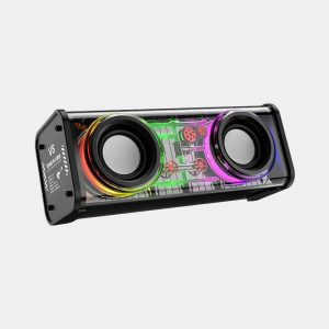 V8 Double Shot Little Steel Gun – 10W Transparent Speaker
