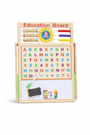 Kids Educational Toy Math Alphabet Learning Creative Multifunctional Learning Board Funny Wooden Drawing Board